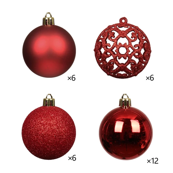 30 Parça Lüks Yılbaşı Ağacı Süsü Yılbaşı Yeniyıl Ağaç Süsü Christmas Tree Ornaments Yeni Yıl Süsleri - 5