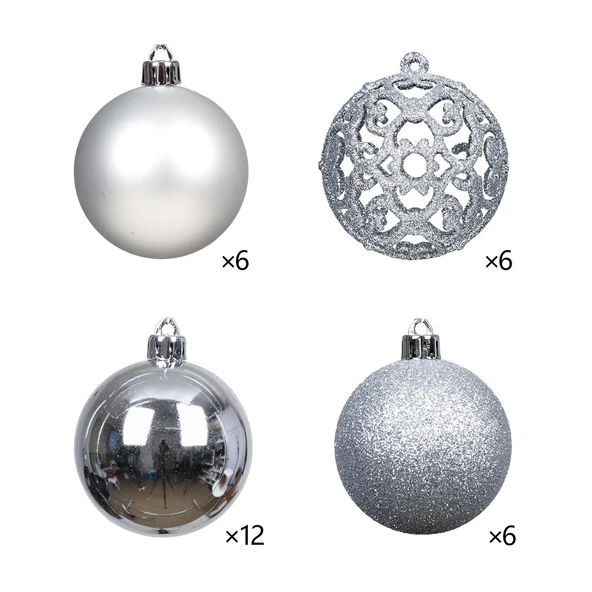 30 Parça Lüks Yılbaşı Ağacı Süsü Yılbaşı Yeniyıl Ağaç Süsü Christmas Tree Ornaments Yeni Yıl Süsleri - 5