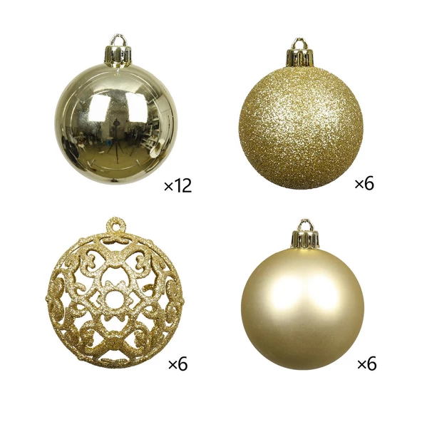 30 Parça Lüks Yılbaşı Ağacı Süsü Yılbaşı Yeniyıl Ağaç Süsü Christmas Tree Ornaments Yeni Yıl Süsleri - 5