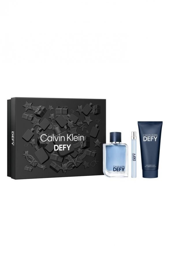 Calvin Klein Defy Erkek Parfüm EDT 100 ML + 10 ML + Duş Jeli 100 ML