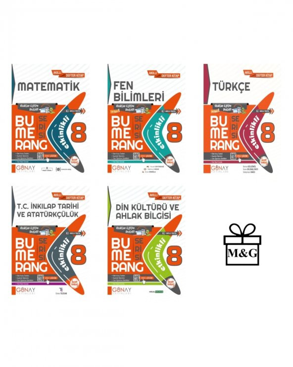 BUMERANG LGS 8. Sınıf Etkinlikli Matematik Fen Bilimleri Türkçe İnkılap Tarihi Din Kültürü