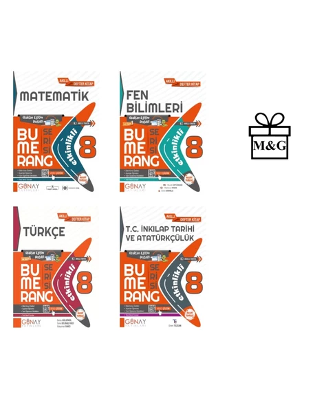 BUMERANG LGS 8. Sınıf Etkinlikli Matematik Fen Bilimleri Türkçe İnkılap Tarihi