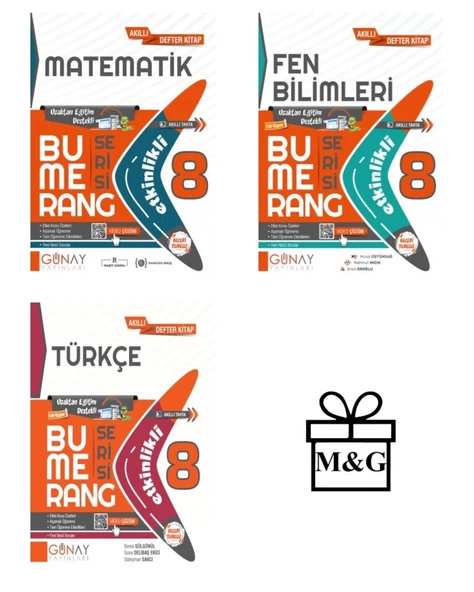 BUMERANG LGS 8. Sınıf Etkinlikli Matematik Fen Bilimleri Türkçe
