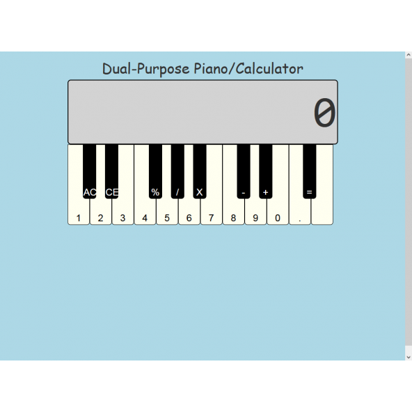 Dual-Purpose Piano/Calculator