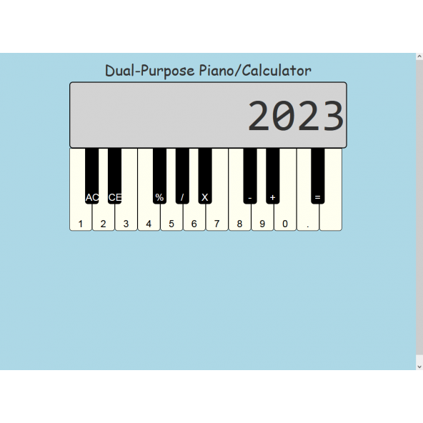 Dual-Purpose Piano/Calculator - 2
