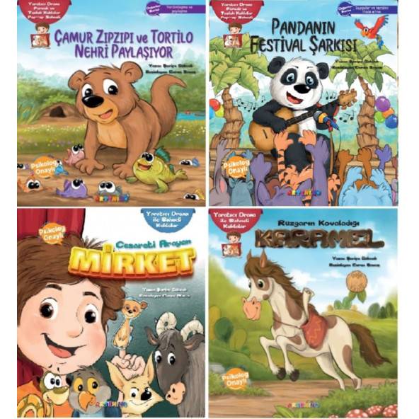 ARTENİNO YARATICI DRAMA POP-UP SAHNELİ 4' LÜ SET Şerife GÖKCE ürün görseli