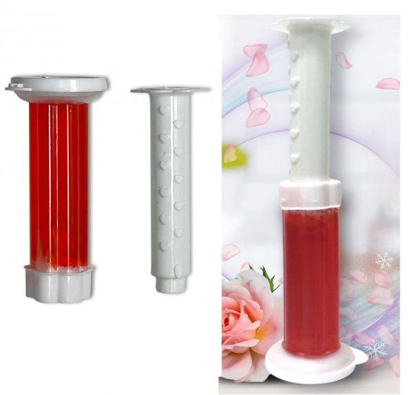 Gül Kokulu Tuvalet Jeli Koku Giderici Desenli Klozet Lavabo Jeli - 2