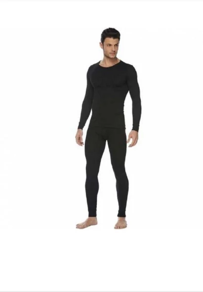 KOTA 2002 ERKEK TERMAL TAKIM TEKLİ  SİYAH L-XL