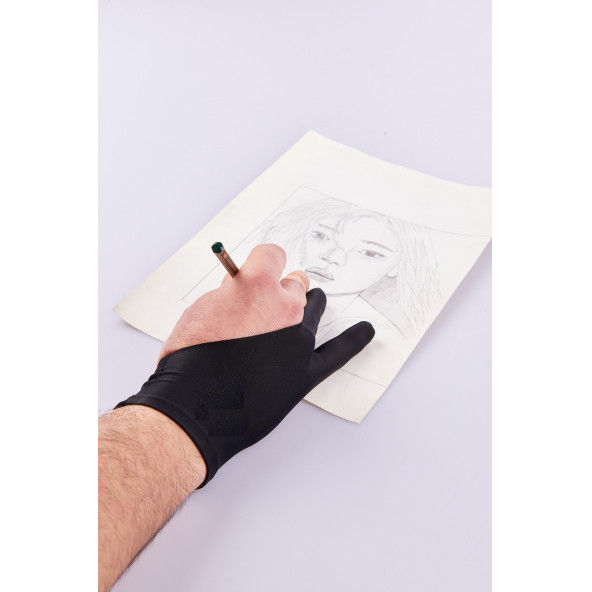 MEKs'ten Art-Worker Ressam Grafiker Mimar Mühendis Öğretmen Öğrenci İçin El ve Grafik Tablet Çizim Eldiveni - 3