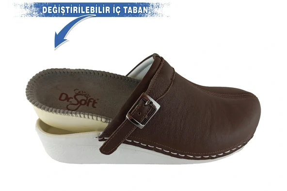 Kadın Anatomik Konfor Terliği Sabo-401 - KAHVE - Resim 6