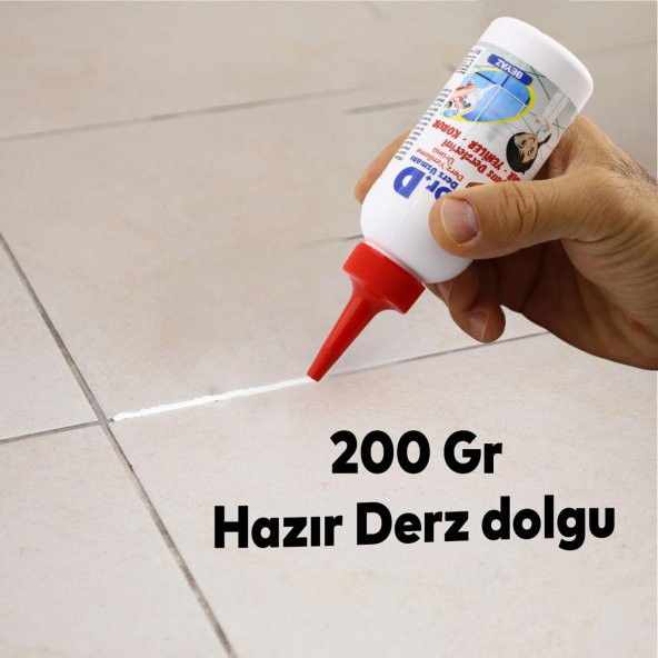 Derz Kalemi Derz Dolgu Yenileme Hızlı Kuruyan Su Bazlı Kokusuz Kalıcı Fayans Yenileme Kalem 3'lü Set - 3