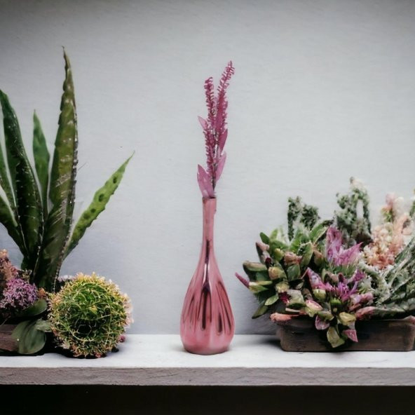 T.Concept Yapay Dekoratif Pembe Tomurcuklu Bitki - 2