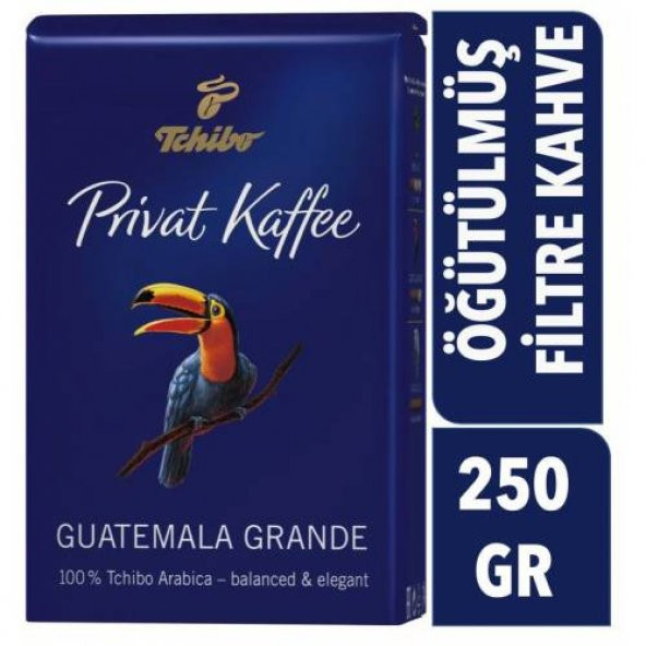 TCHİBO PRİVAT KAFE GUATEMALA GRANDE Öğütülmüş FiLTRE KAHVE 250 GR