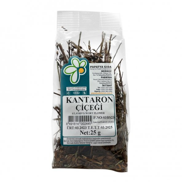 Papatya Gıda Kantaron Çiçeği 25 g e ürün görseli 1