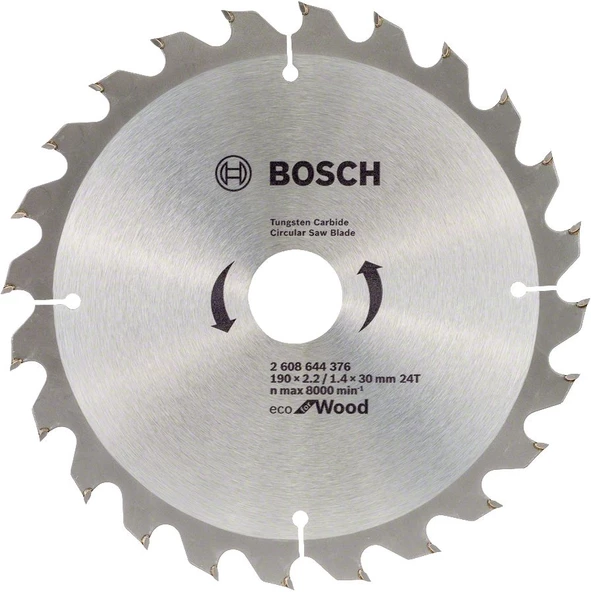 Bosch - Ekonomik Seri 190*30 mm 24 Diş 10'lu  Daire Testere Bıçağı