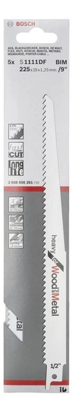 Bosch - Heavy Serisi Ahşap Ve Metal için Panter Testere Bıçağı S 1111 DF - 5'li - 2