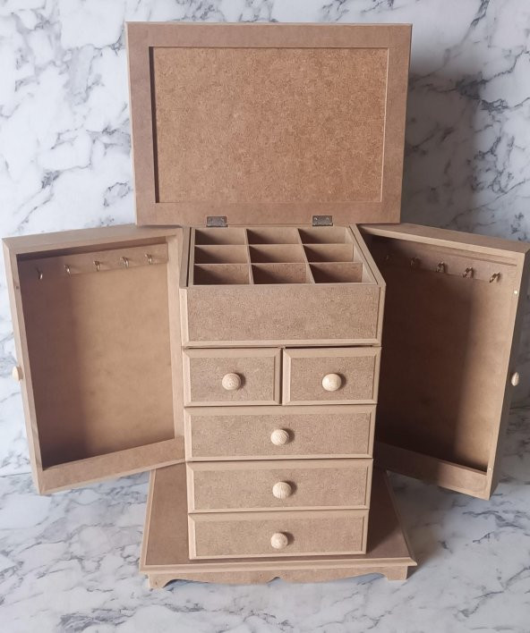 Hobi Adn 90189 şifonyer Çok Fonksiyon 8 Çekmece HAM Kutuda Sevk Mdf El yapım - 8