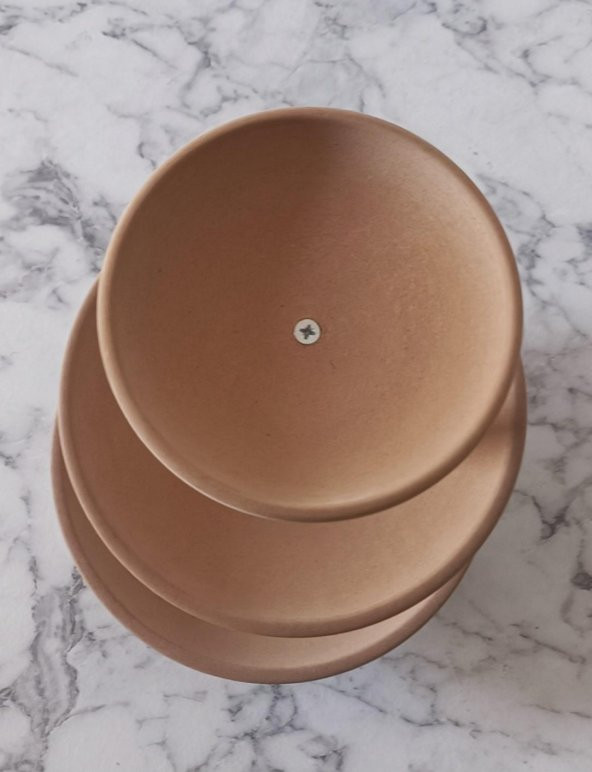 Hobi Adn 90188 Çerezlik Sunumluk HAM Oyma 3 Kat Kutuda Sevk El Yapım - 7