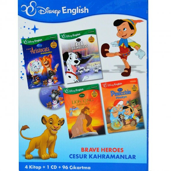 Disney English Intermediate - Brave Hereos Cesur Kahramanlar Billungual (Çift Dil Eğitim)