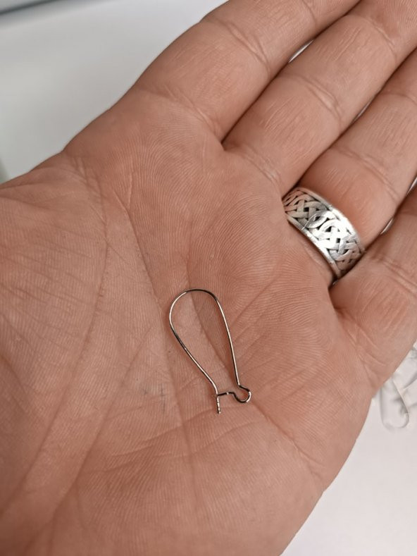 D Tipi Çengel Küpe Aparatı Gümüş Renk 1Kg 5000 Adet - 7