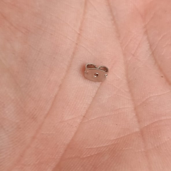 Nikel Kaplama Kelebek Tipi Küpe Arkalığı Tıkacı 5000 Adet - 5