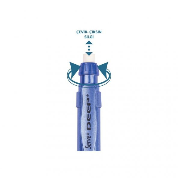 Serve Deep Mekanik Uçlu Kalem 0.7 mm Metalik Kristal Violet - 2