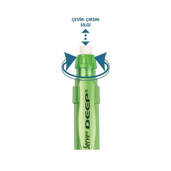 Serve Deep Mekanik Uçlu Kalem 0.7 Mm Metalik Fıstık Yeşil - 2