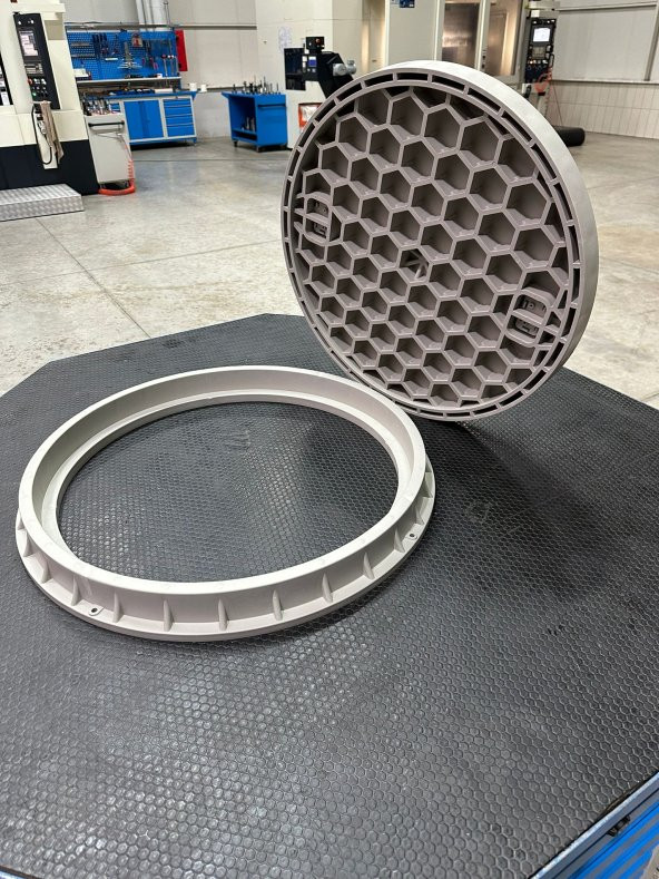 650 mm Yuvarlak Rögar Kapağı / Çerçeve + Kapak - 4