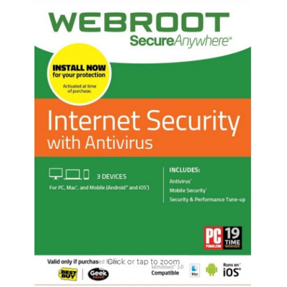 Webroot Secure Internet Securty 3Pc 2 Yıl