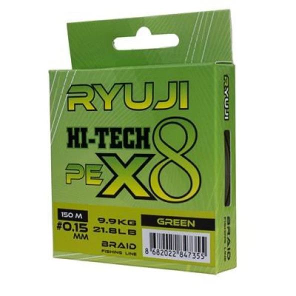 RYUJİ X8 150M  GREEN İP MİSİNA