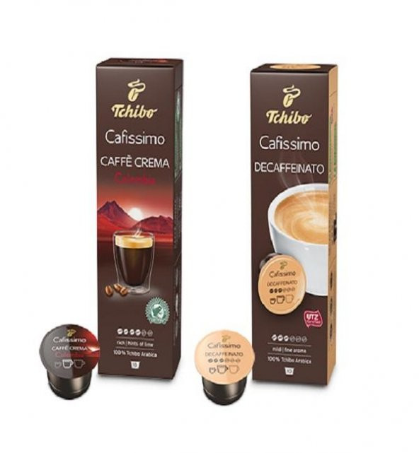 Caffè Crema Colombia & Caffè Crema Decaffeinato 10lu Kapsül Kahve