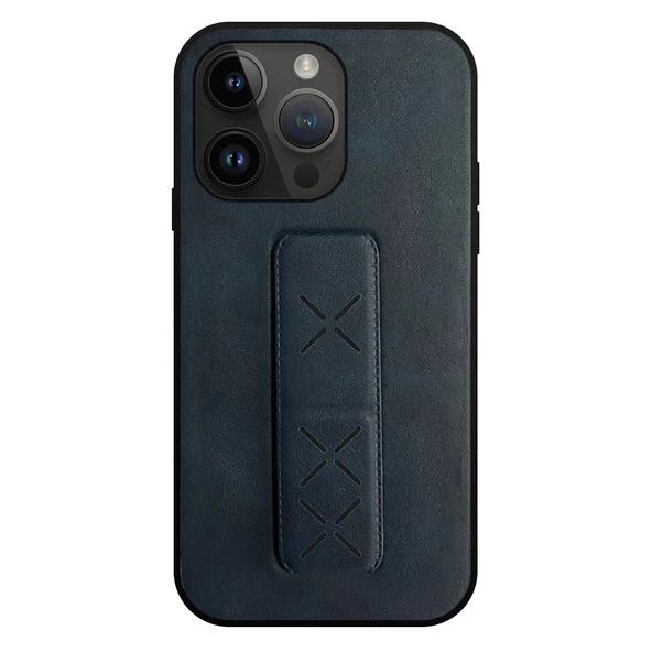 iPhone 14 Pro Kılıf Hialus Stant Tutuculu Deri Kapak - 8