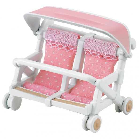 Sylvanian Families İkili Puset 4533,Oyuncak Bebek Arabası - 2