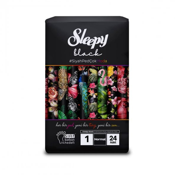 Sleepy Black Premium Plus Hijyenik Ped Normal 24x2 48 Adet Ped - 2