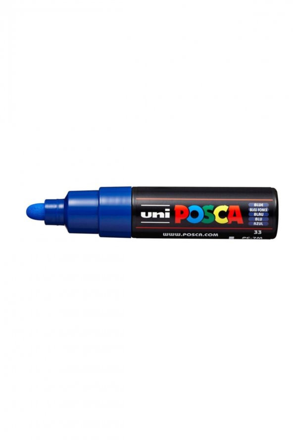 Uniball Posca Mavi 4.5-5.5 Su Bazlı Poster Markörü Pc-7m