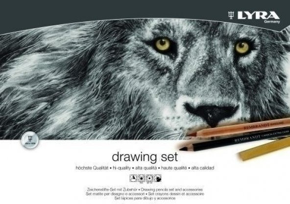 Lyra Drawing Çizim Seti 31 Parça Ahşap Kutulu - Resim 2