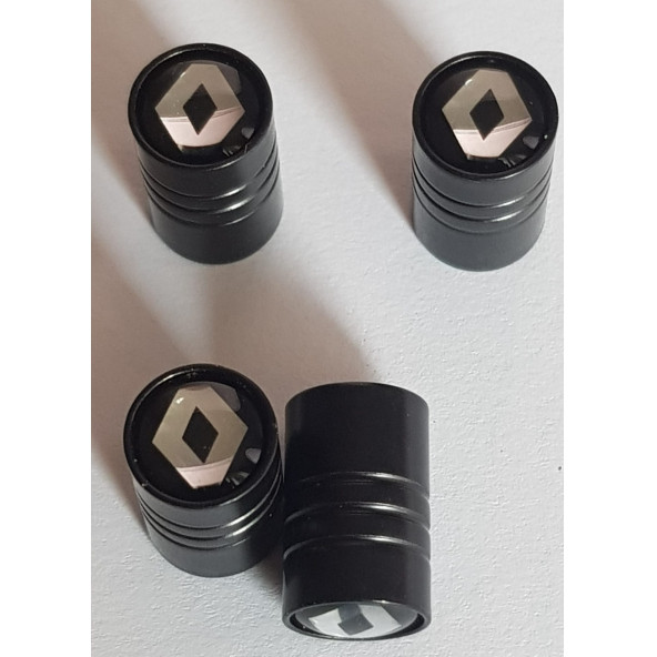 SİBOP KAPAĞI 4 TAKIM METAL RENAULT - SİYAH - 2