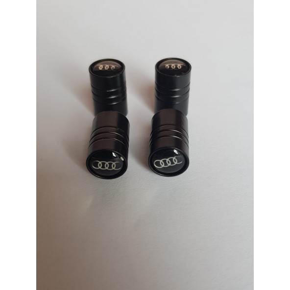 SİBOP KAPAĞI 4 TAKIM METAL AUDİ - SİYAH - 5