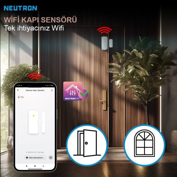 Neutron Wifi Kapı/Pencere Sensörü