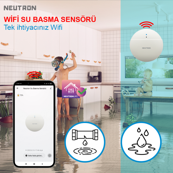 Neutron Wifi Su Basma Sensörü