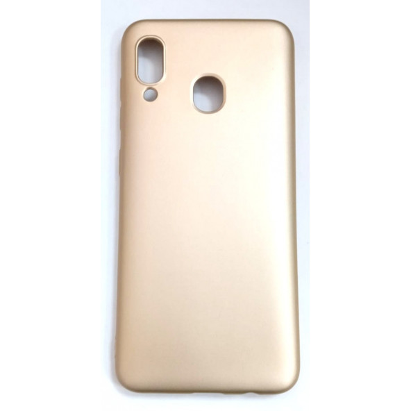 Samsung Galaxy A20/A30 Gold Yumuşak Slikon Kılıf