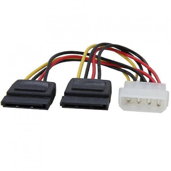 Molex to 2x SATA Power Kablo - 2