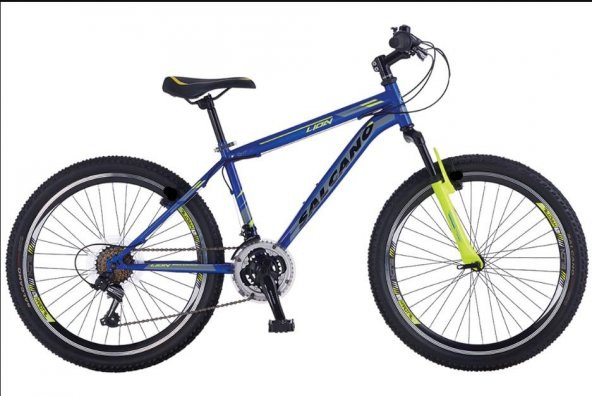 Salcano Lion 26 Jant MD 21 Vites Dağ Bisikleti 18 Kadro Lacivert Gri Sarı