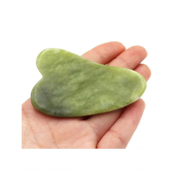 Orijinal Yeşim Taşı Gua Sha Yüz ve Vücut Yenileme ve Masaj Aleti Gerçek Yeşim Taşı - 8