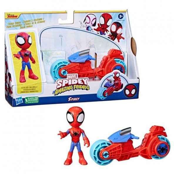 Spider And Hıs Amazıng Frıends Motorsiklet Ve Figür Spidey F6777-F7459 ürün görseli