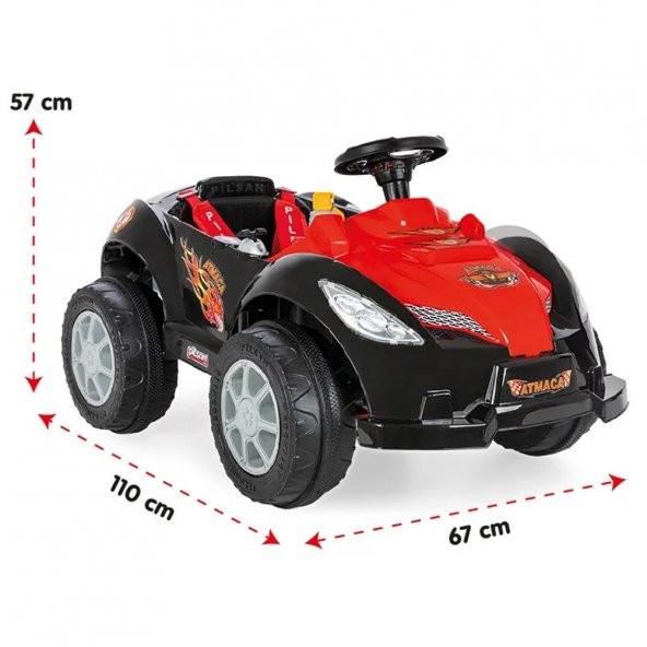 Pilsan Oyuncak Atmaca Akülü Araba 6 Volt Kumandalı