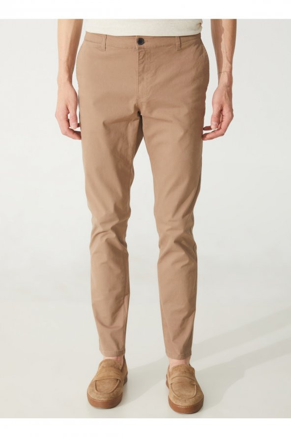 Normal Bel Normal Paça Slim Fit Bej Erkek Pantolon Pn2020500527 - 3