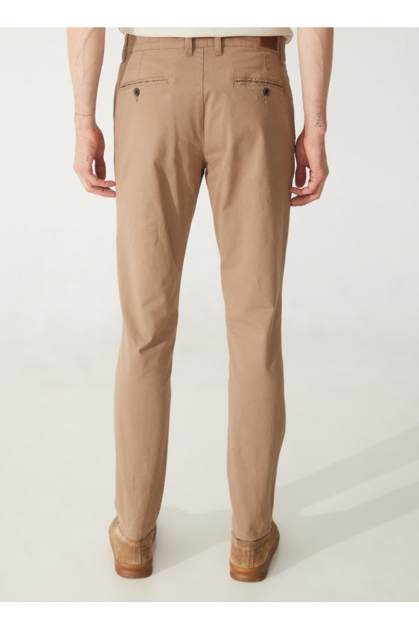 Normal Bel Normal Paça Slim Fit Bej Erkek Pantolon Pn2020500527 - 5