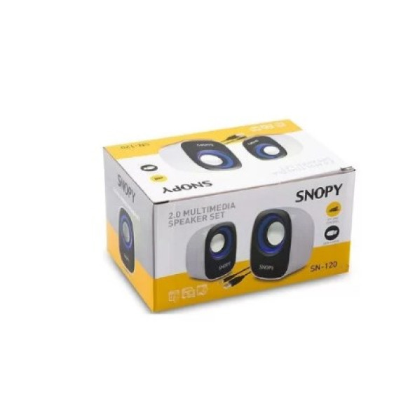 Snopy SN-120 2.0 USB Hoparlör Beyaz - Mavi