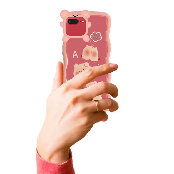 iPhone 7 Plus / 8 Plus Kılıf Marla Seri Desenli Silikon Kapak - 11